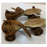 Antique Winchester metal wheel roller skates