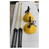Two Smith Victor back ground lamps with