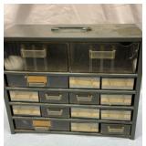 Metal parts bin