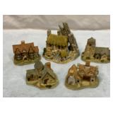 Five David Winter cottages