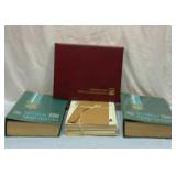 Readers Digest stamps and 3 large collector books