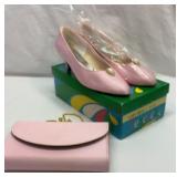 New pink shoes and purse combo