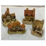 Four David Winter cottages