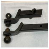 Two trailer hitches. Both with 2 inch balls