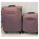 Travel Pro mauve soft shell suitcases. 3 pc set