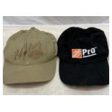 Harley Davidson and Home Depot hats