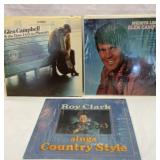 Two Glen Campbell and Roy Clark albums