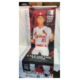 Two St. Louis Cardinals child measurement banner