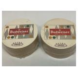 Two new packs 1955 Budweiser retro coasters