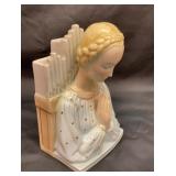 Ronzan porcelain praying Madonna stem vase