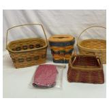 Group of colorful baskets, etc.