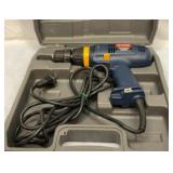 Ryobi 3/8 drive drill with case   Works.