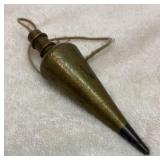 Vtg General Hardware brass plumb bob. No. 800