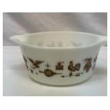 Pyrex Early American casserole dish