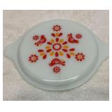 Pyrex  Friendship milk glass casserole lid
