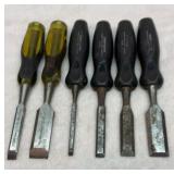 Stanley and craftsman chisels