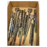 Big group of hammer drill bits