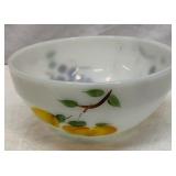 Fire King Gay Fad mixing bowl. 8 1/2 wide.