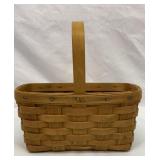 Longaberger oblong basket.  9 inches wide.