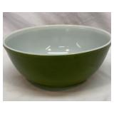 Pyrex dark green mixing bowl