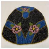 Vtg micro beaded purse panel