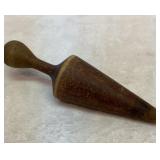 Vtg cone shaped wooden pestle