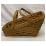 Longaberger angled gathering basket
