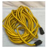 Heavy duty extension cord. Probably 50 foot.