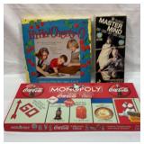 Coca-Cola Monopoly and other vintage games