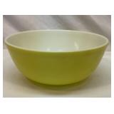 Pyrex 10 inch yellow mixing bowl.  404.