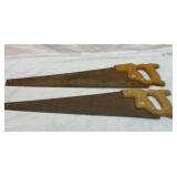 Two Disston hand saws