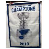 St. Louis Blues two-sided championship banner