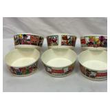 Vtg Deka Morning Funnies cereal bowls
