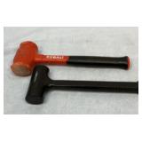 Two dead blow hammers