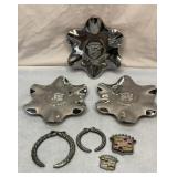 Cadillac emblems and hubcaps