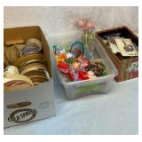 Crafting ribbon, flowers, beads, etc.