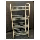 Rolling wire metal crafting cart