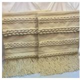 Two new woven wool wall hanging decor