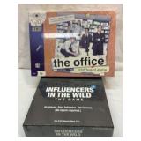 The Office and Influencers games. Sealed.
