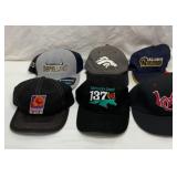 Six new sports related hats