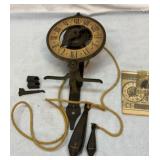 Wall mount clock with open gears assembly
