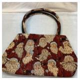 Fabric Santa purse