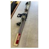 K2 snow skis, Solomon bindings, poles