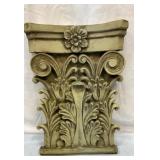 Plaster pedestal wall decor