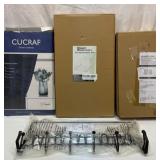 New shelf divider, wire basket, coat hook, etc.