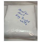New king size microfiber sheet set. White
