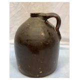 Antique crock jug. Probably 1 gallon.