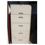 Metal Cabinet 5 Drawers 64 1/2 x 30 x 18