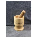 Wooden Mortar and Pestle 5 1/2 Wooden Mortar and Pestle 5 1/2