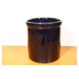 Vintage Cobalt Blur Crock  7 x 7 Vintage Cobalt Blur Crock  7 x 7
